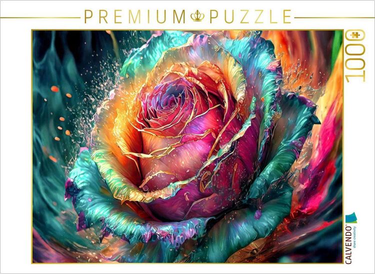 Produktbild: CALVENDO Puzzle Rose | 1000 Teile Lege-Gr&ouml;&szlig;e 64x48cm Foto-Puzzle f&uuml;r gl&uuml;ckliche Stunden