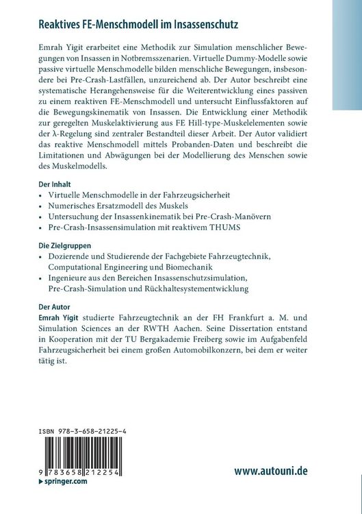 Produktbild: Reaktives FE-Menschmodell im Insassenschutz