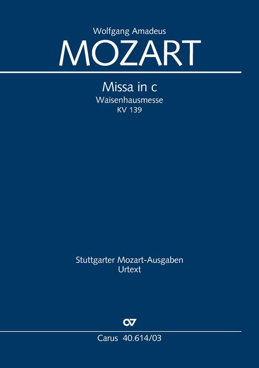 Produktbild: Missa in c (Klavierauszug)
