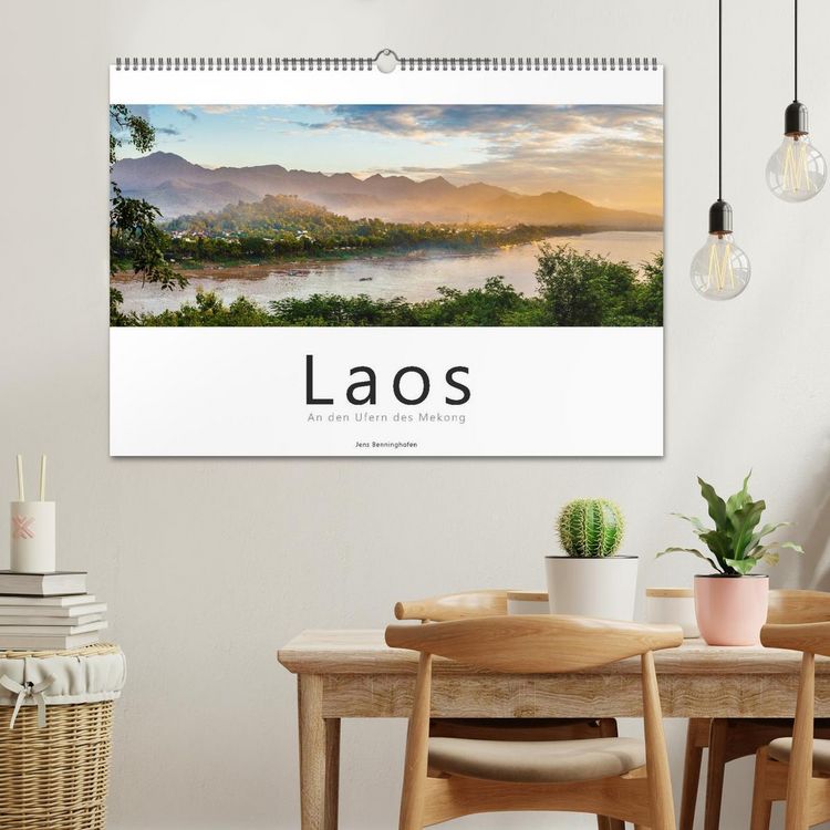 Produktbild: Laos - An den Ufern des Mekong (Wandkalender 2026 DIN A2 quer), CALVENDO Monatskalender