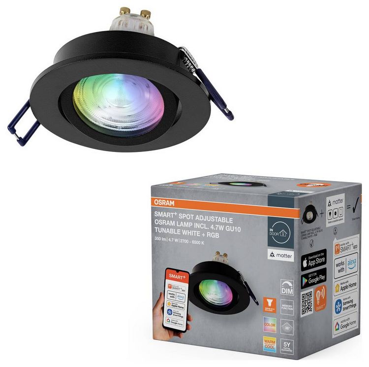 Produktbild: OSRAM HOMELIGHTING 4058075853751 Deckenstrahler, LED-Deckenstrahler GU10 Sand
