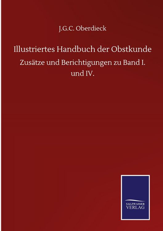 Produktbild: Illustriertes Handbuch der Obstkunde