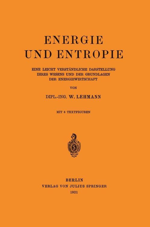 Produktbild: Energie und Entropie