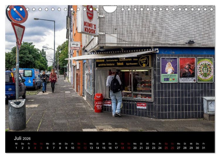 Produktbild: K&ouml;lsche Veedelskultur. B&uuml;dchen, Kioske und Trinkhallen. (Wandkalender 2026 DIN A4 quer), CALVENDO Monatskalender