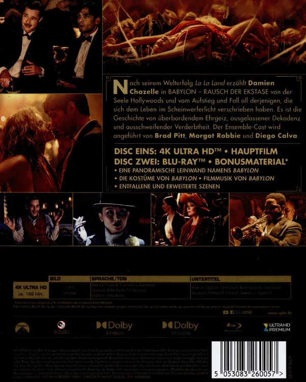 Produktbild: Babylon - Rausch der Ekstase (+ Bonus-Blu-ray)