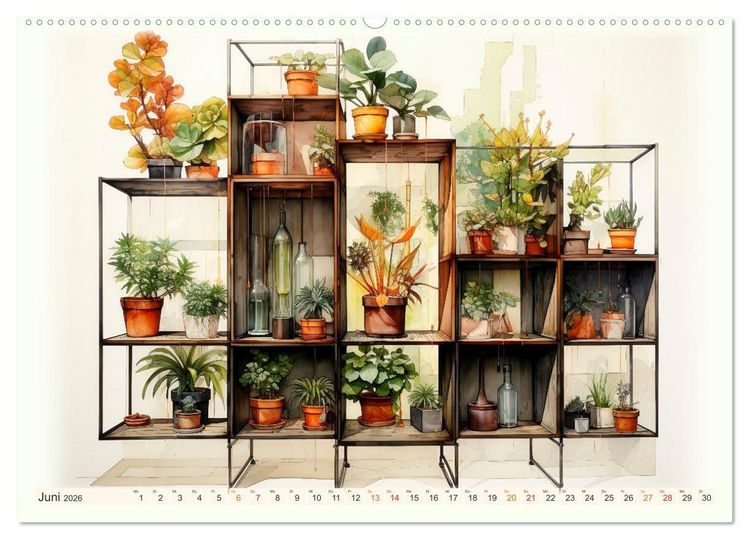 Produktbild: Blumen Pr&auml;sentation (Wandkalender 2026 DIN A2 quer), CALVENDO Monatskalender