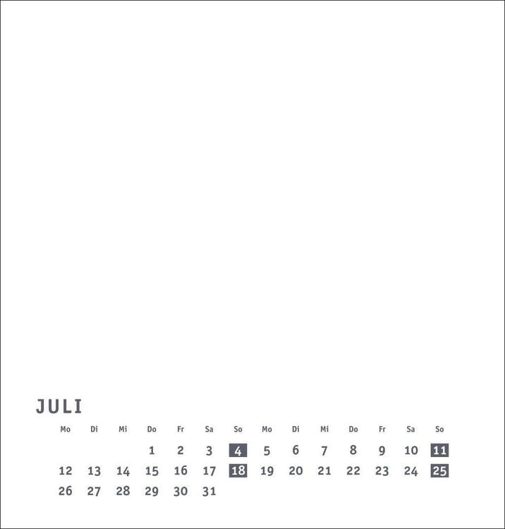 Produktbild: Premium-Bastelkalender wei&szlig; mittel 2027