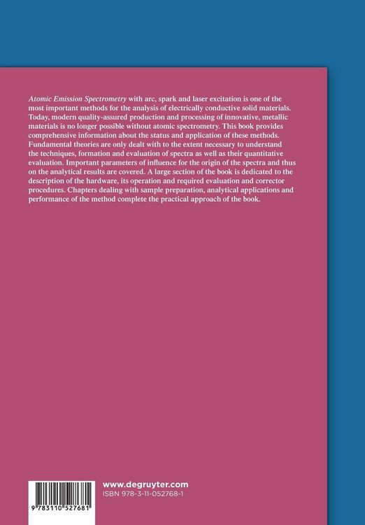 Produktbild: Atomic Emission Spectrometry