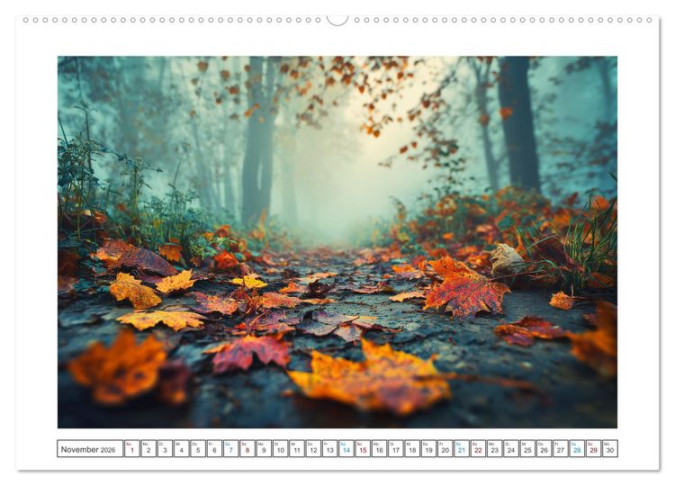 Produktbild: Magie der Jahreszeiten (hochwertiger Premium Wandkalender 2026 DIN A2 quer), Kunstdruck in Hochglanz