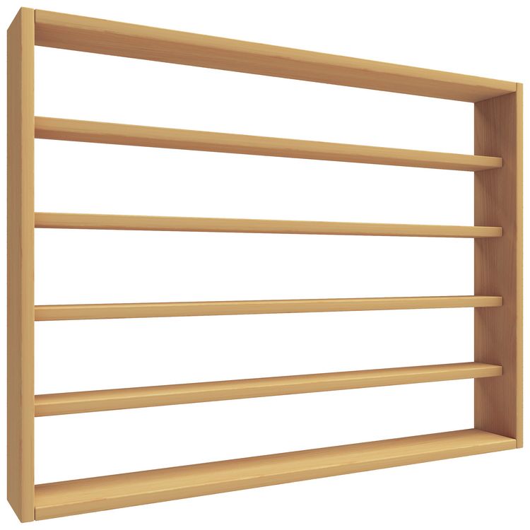 Produktbild: Holz Wandregal Wandvitrine Regal Deko Osado L