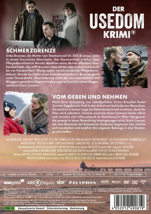 Produktbild: Der Usedom-Krimi: Schmerzgrenze / Vom Geben und Nehmen