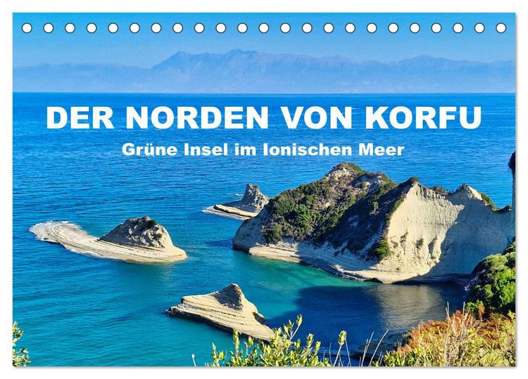 Produktbild: Der Norden von Korfu (Tischkalender 2026 DIN A5 quer), CALVENDO Monatskalender