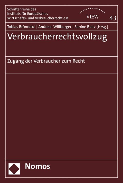 Produktbild: Verbraucherrechtsvollzug