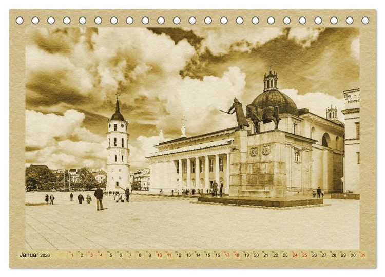 Produktbild: Das Baltikum - Ein Kalender im Zeitungsstil (Tischkalender 2026 DIN A5 quer), CALVENDO Monatskalender