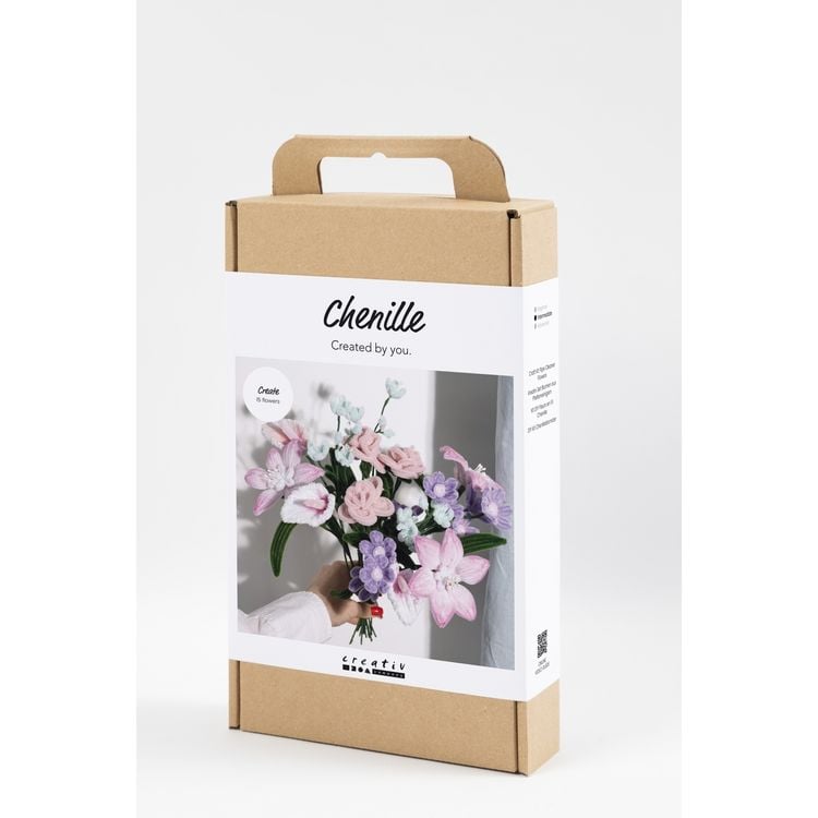 Produktbild: Creativ Company Kreativ Set Blumen aus Pfeifenreinigern, Blumen, Pastellfarben