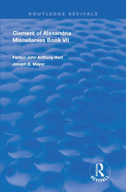 Produktbild: Clement of Alexandria Miscellanies Book 7
