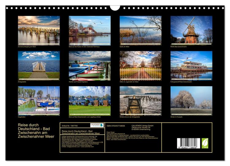 Produktbild: Reise durch Deutschland - Bad Zwischenahn am Zwischenahner Meer (Wandkalender 2026 DIN A3 quer), CALVENDO Monatskalender
