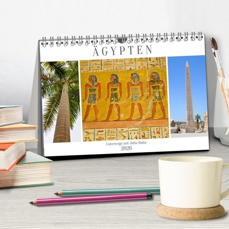 Produktbild: &Auml;gypten - unterwegs mit Julia Hahn (Tischkalender 2026 DIN A5 quer), CALVENDO Monatskalender