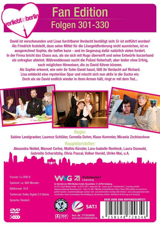 Produktbild: Verliebt in Berlin Box 11 &ndash; Folgen 301-330 [3 DVDs]