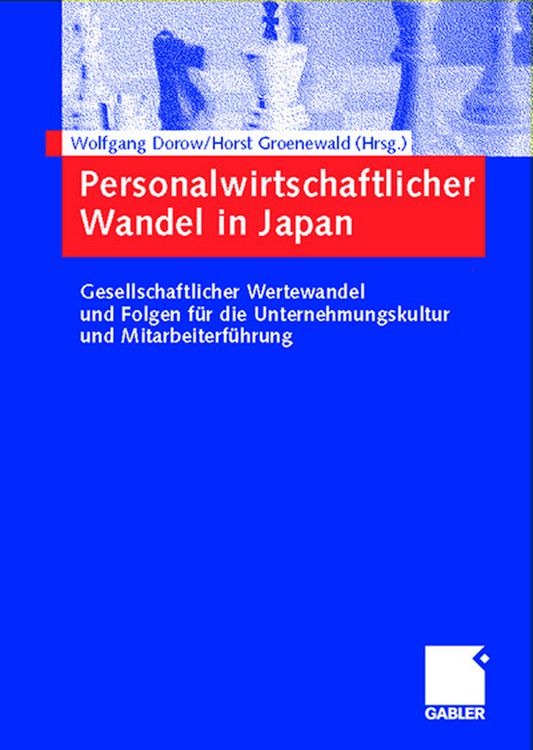 Produktbild: Personalwirtschaftlicher Wandel in Japan