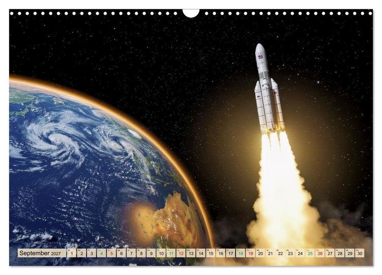 Produktbild: Wettrennen ins All (Wandkalender 2027 DIN A3 quer), CALVENDO Monatskalender