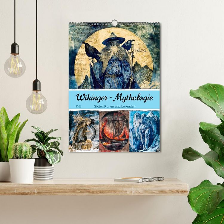 Produktbild: Wikinger - Mythologie - G&ouml;tter, Runen und Legenden (Wandkalender 2026 DIN A3 hoch), CALVENDO Monatskalender