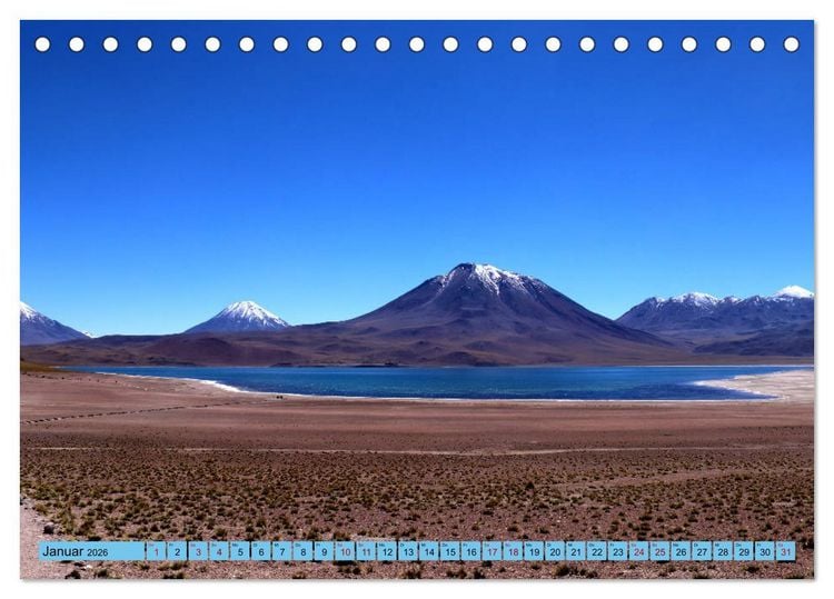 Produktbild: ATACAMA Wunder der Natur (Tischkalender 2026 DIN A5 quer), CALVENDO Monatskalender