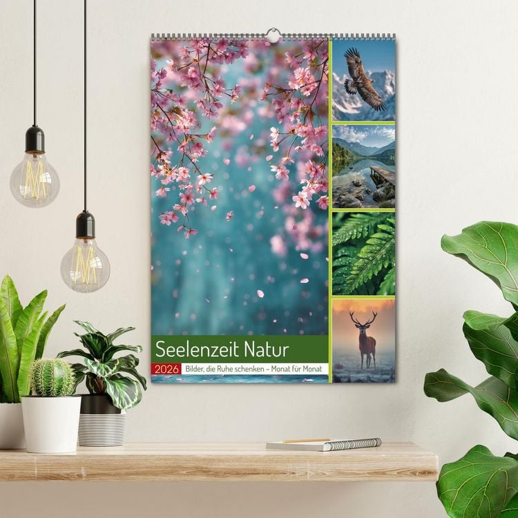 Produktbild: Seelenzeit Natur (Wandkalender 2026 DIN A2 hoch), CALVENDO Monatskalender