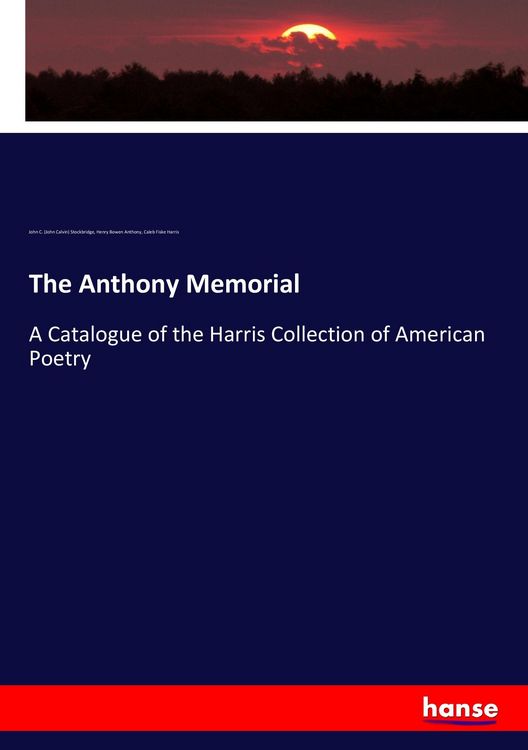 Produktbild: The Anthony Memorial