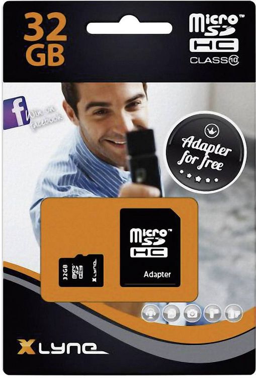 Produktbild: Xlyne microSDHC-Karte 32GB Class 10