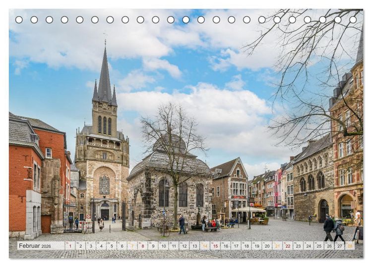 Produktbild: Aachen Impressionen (Tischkalender 2026 DIN A5 quer), CALVENDO Monatskalender