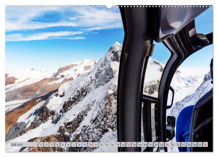Produktbild: Eine Helireise ums Matterhorn (Wandkalender 2027 DIN A2 quer), CALVENDO Monatskalender