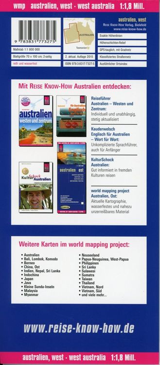 Produktbild: Reise Know-How Landkarte Australien, West / Australia, West (1:1.800.000)