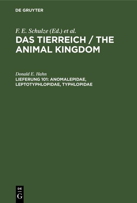 Produktbild: Anomalepidae, Leptotyphlopidae, Typhlopidae