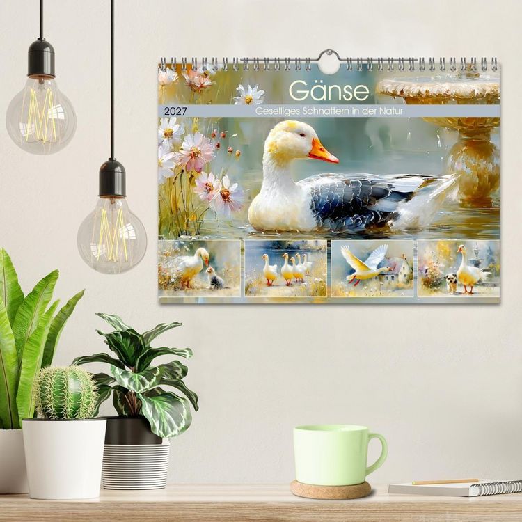 Produktbild: G&auml;nse. Geselliges Schnattern in der Natur (Wandkalender 2027 DIN A4 quer), CALVENDO Monatskalender