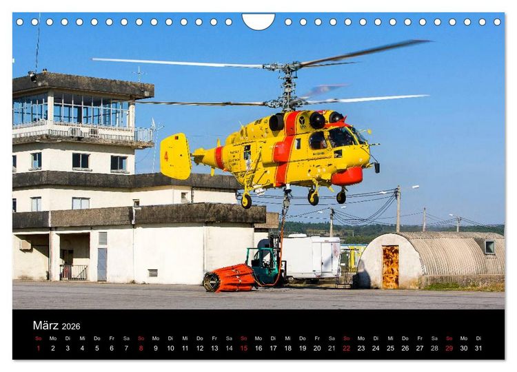 Produktbild: Helicopter 2026 (Wandkalender 2026 DIN A4 quer), CALVENDO Monatskalender