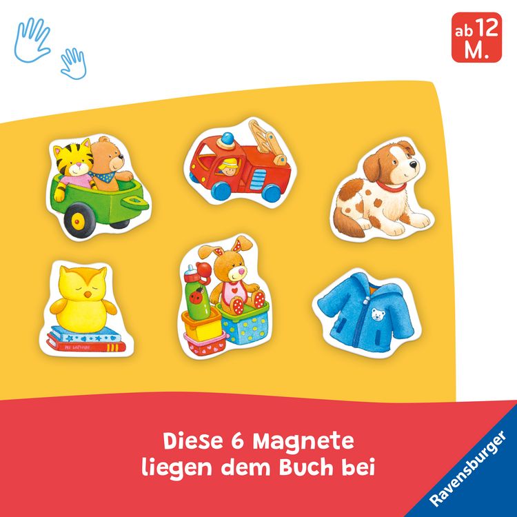 Produktbild: Ministeps: Mein erstes Magnetbuch: Wer spielt womit? Meine Welt