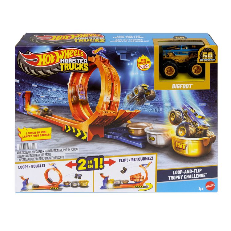 Produktbild: Hot Wheels Monster Trucks 2-in-1 Loop & Flip Challenge