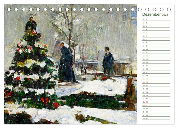 Produktbild: Malerische G&auml;rten - Im Stile des Impressionismus (Tischkalender 2026 DIN A5 quer), CALVENDO Monatskalender