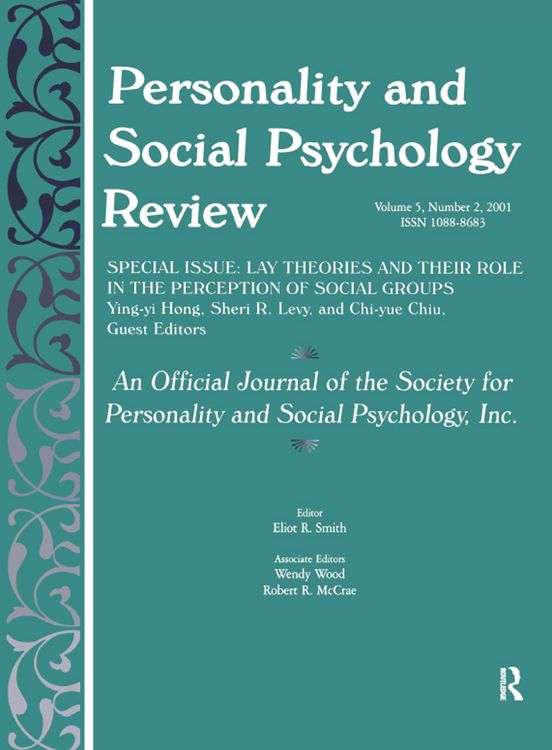 Produktbild: Lay Theories and Their Role in the Perception of Social Groups