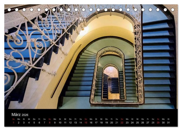 Produktbild: Faszination Treppen (Tischkalender 2026 DIN A5 quer), CALVENDO Monatskalender