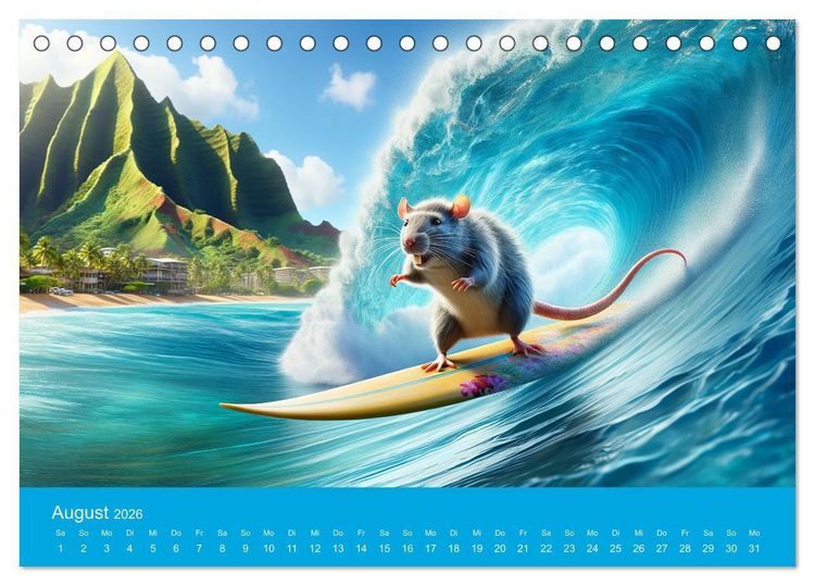 Produktbild: Abenteuerliche Ratten (Tischkalender 2026 DIN A5 quer), CALVENDO Monatskalender