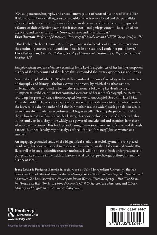 Produktbild: Everyday Silence and the Holocaust