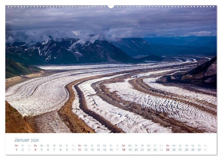 Produktbild: Der Alaska Kalender CH-Version (Wandkalender 2026 DIN A2 quer), CALVENDO Monatskalender