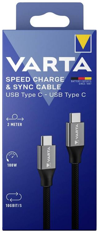 Produktbild: Varta USB-Kabel USB-C&reg; Stecker 2.00 m 57936101111