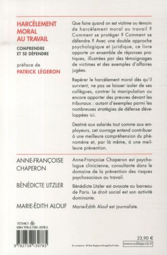 Produktbild: Harc&egrave;lement moral au travail