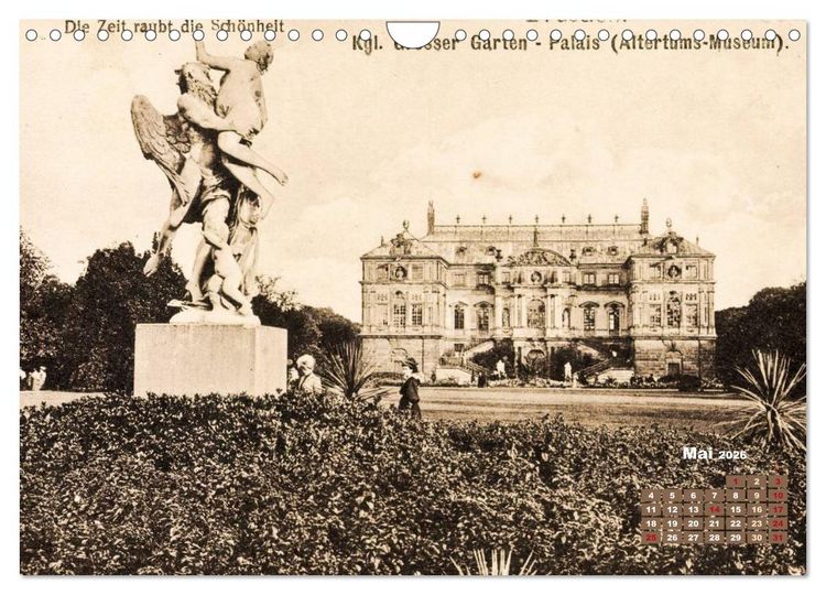 Produktbild: Souvenirs aus Dresden &ndash; Die Stadt auf historischen Karten (Wandkalender 2026 DIN A4 quer), CALVENDO Monatskalender