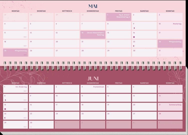Produktbild: Tischkalender 2027 quer: I believe in Book Love