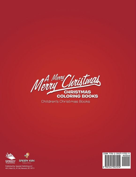 Produktbild: A Merry Merry Christmas - Christmas Coloring Books | Children's Christmas Books
