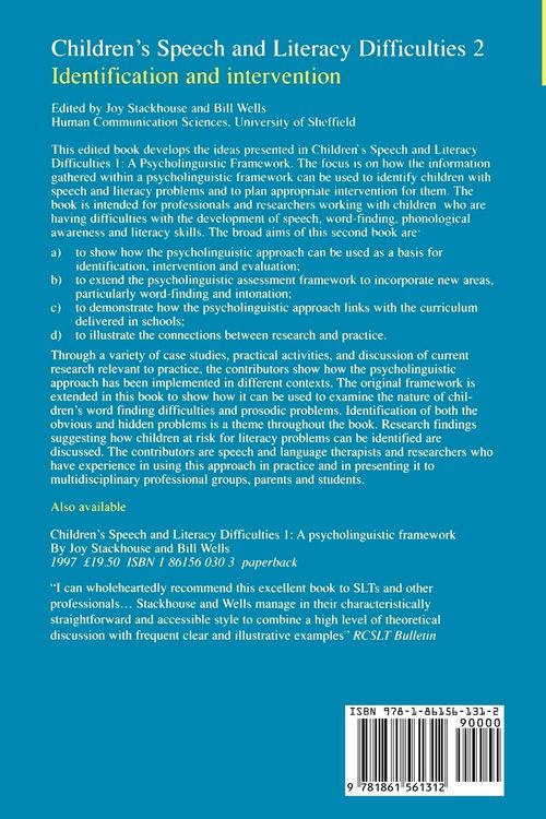 Produktbild: Children s Speech and Literacy Bk2